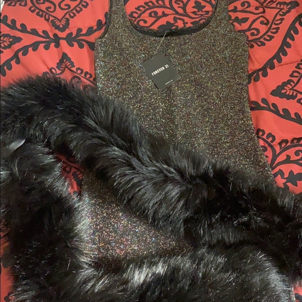 A dress and a fancy scarf